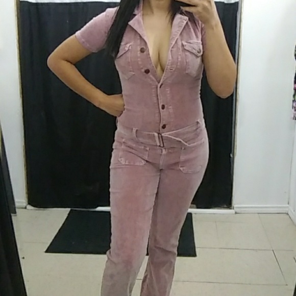 Arden B Pants - Mauve Pink Corduroy Jumper